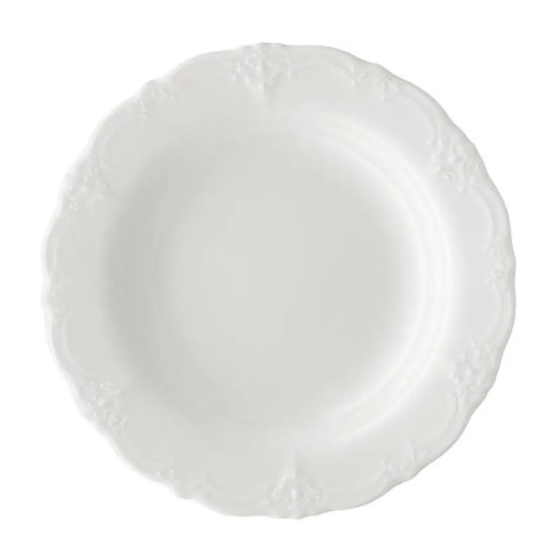 Suppenteller<Hutschenreuther Suppenteller 24cm Baronesse Weiss