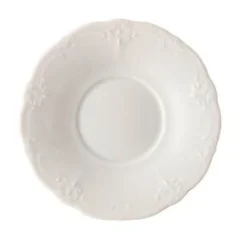 Teeuntertassen<Hutschenreuther Tee-Untertasse 15 cm Baronesse Weiss