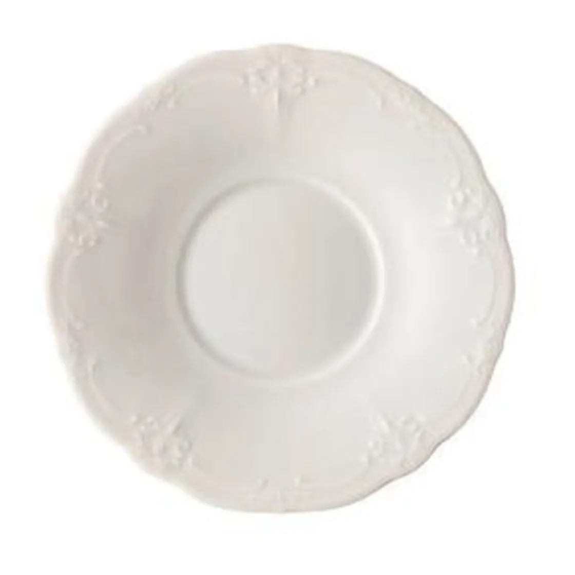 Teeuntertassen<Hutschenreuther Tee-Untertasse 15 cm Baronesse Weiss