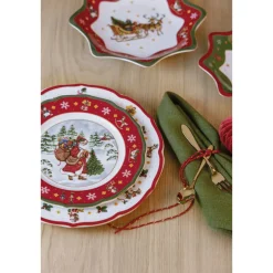 Hutschenreuther Teller 22 cm Happy Wintertime Red