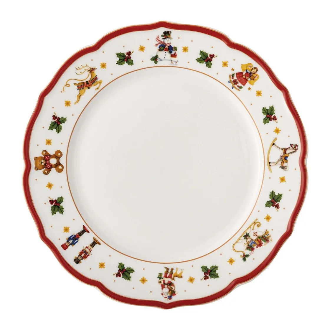 Hutschenreuther Teller flach 27 cm Happy Wintertime Red