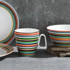 Becher<Iittala Henkelbecher 0,4 l Origo orange