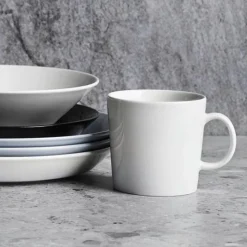 Kaffeetassen|Becher<Iittala Henkelbecher 0,4 l Teema weiss