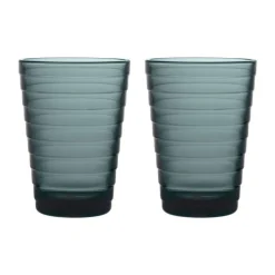 Iittala Trinkglas 2er-Set 0,33 l Aino Aalto Dark Grey