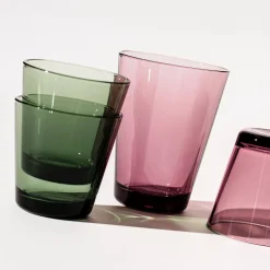 Saftgläser<Iittala Trinkglas 2er-Set 0,21 l Kartio Tannengrün