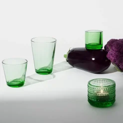 Wassergläsersets<Iittala Trinkglas 2er-Set 0,4 l Kartio Apfelgrün