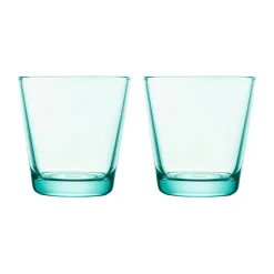 Saftgläser<Iittala Trinkglas 2er-Set 0,21 l Kartio Wassergrün