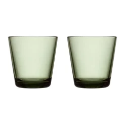 Iittala Trinkglas 2er-Set 0,21 l Kartio Tannengrün