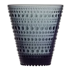 Iittala Trinkglas 2er-Set Kastehelmi dark grey