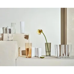 Sommertafel|Tischdeko Weihnachten<Iittala Vase 10 cm Alvar Aalto klar