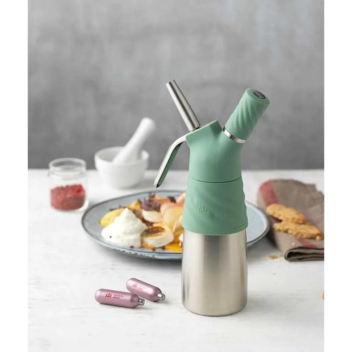 ISI Saucen-/ Schlagsahnebereiter Creative Whip 0,5 l Premium grün