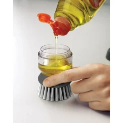 Essentials<Joseph Joseph Abwaschbürste Palm Scrub 13 cm grau