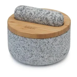 Winterküche<Joseph Joseph Mörser granit mit Bambusdeckel Dash