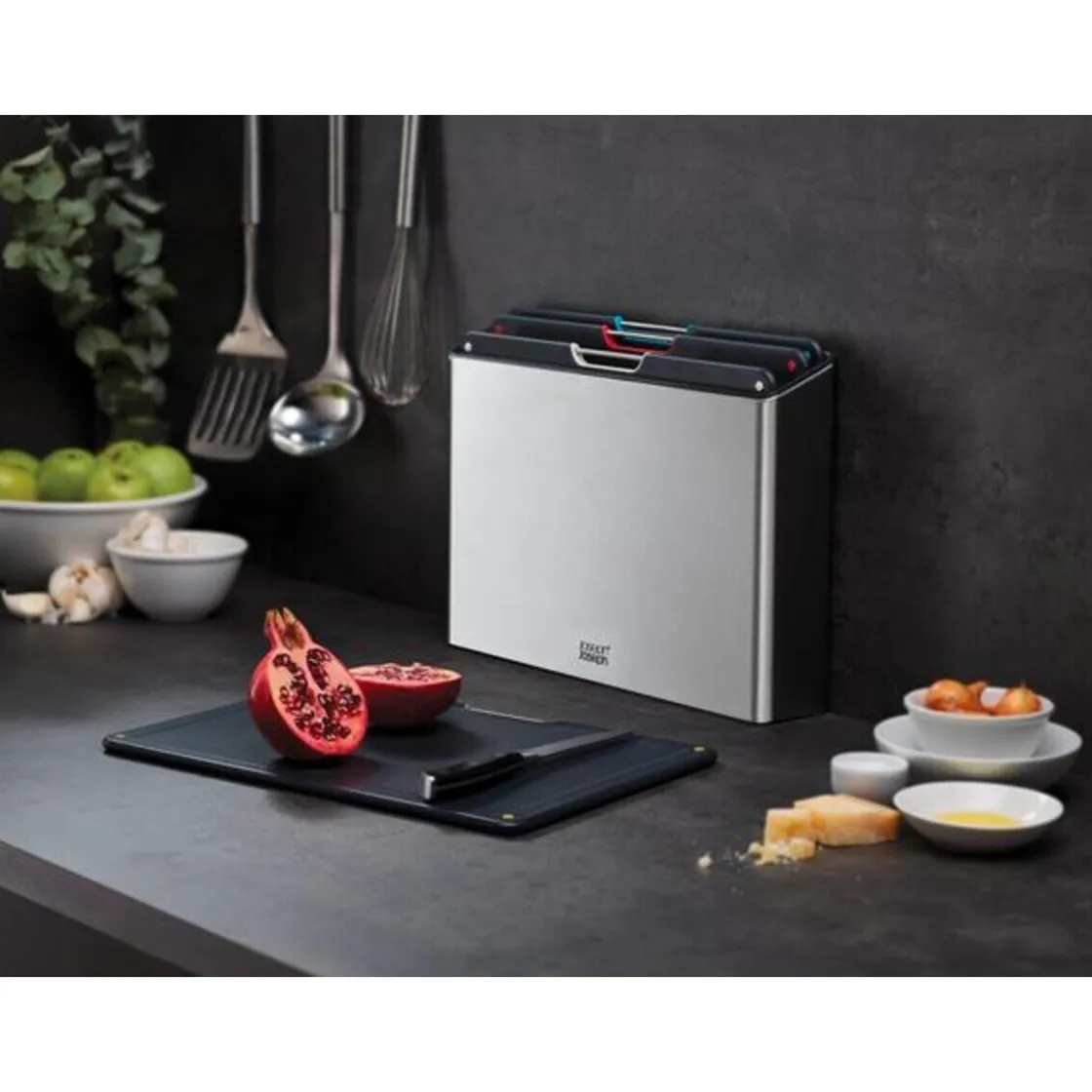 Fermentieren|20 Jahre Tischwelt<Joseph Joseph Schneidebrett-Set 5-tlg. Folio edelstahl