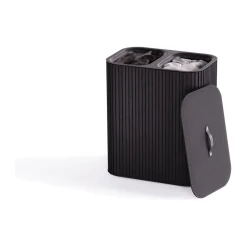 Neuheiten<Joseph Joseph Wäschetrennkorb 90,0 l Tota Twin Luxe schwarz