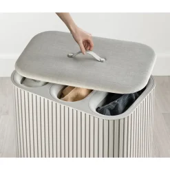 Neuheiten<Joseph Joseph Wäschetrennkorb 90,0 l Tota Trio Luxe ecru