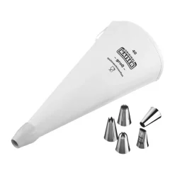 Weihnachtsbäckerei|Weihnachtsbäckerei<Kaiser Spritzbeutel-Set Profi 7-tlg. La Forme Plus weiß