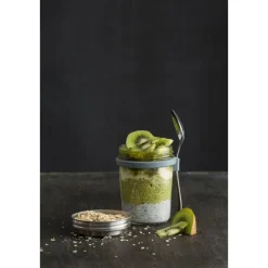 Brotdosen<Kilner Frühstücksglas mit Deckel und Löffel 350ml