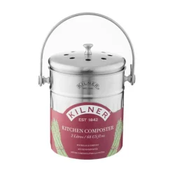 Kilner Tischabfallbehälter 2,0 l silber