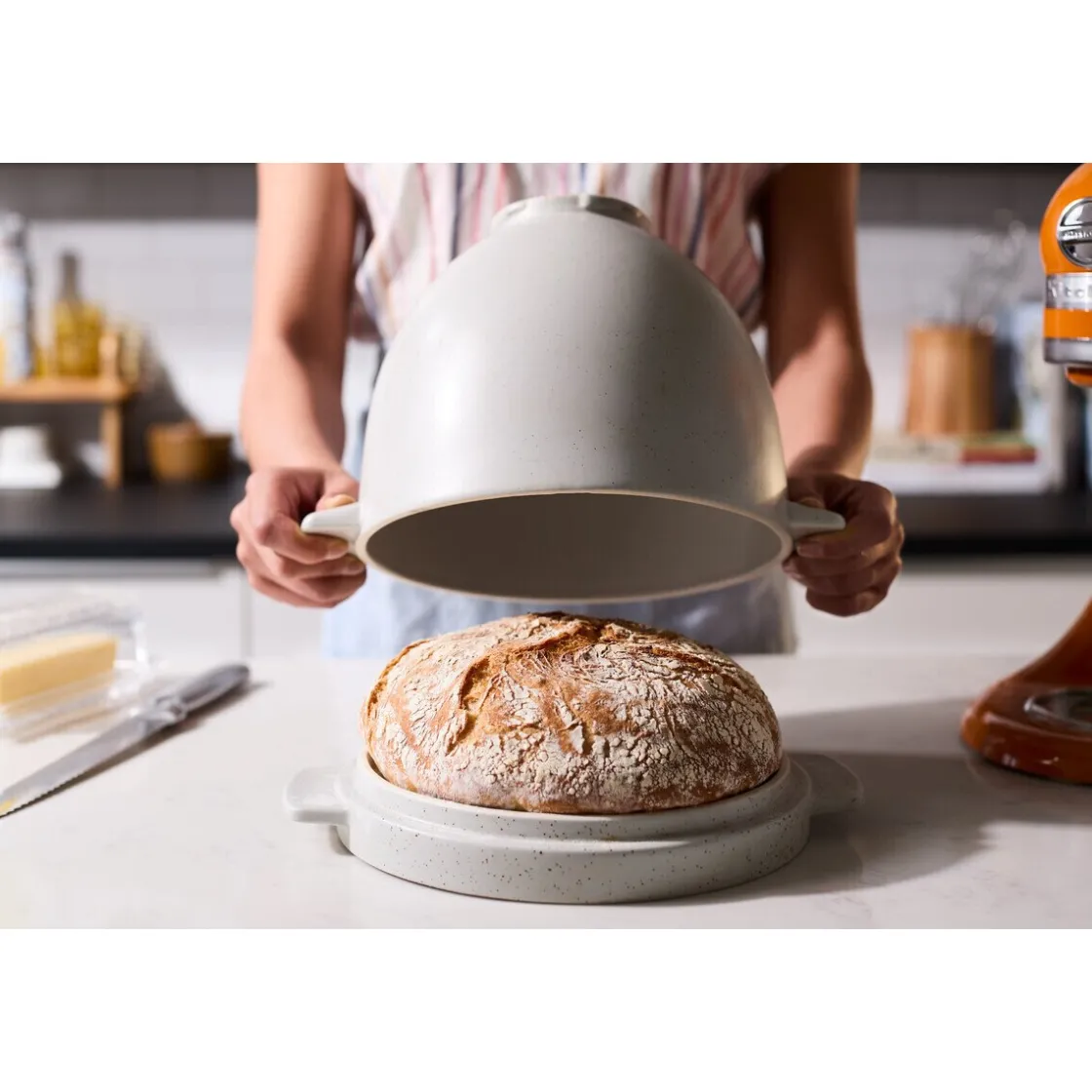 Küchenmaschinen<KitchenAid Brot-Backschüssel Grey Speckle für Küchenmaschine 4,8l
