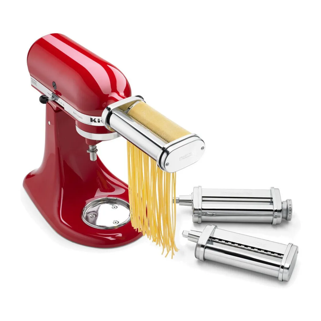 Kochwelt Entdecken<KitchenAid Nudelvorsatz 5KSMPRA mit 3 Walzen Edelstahl