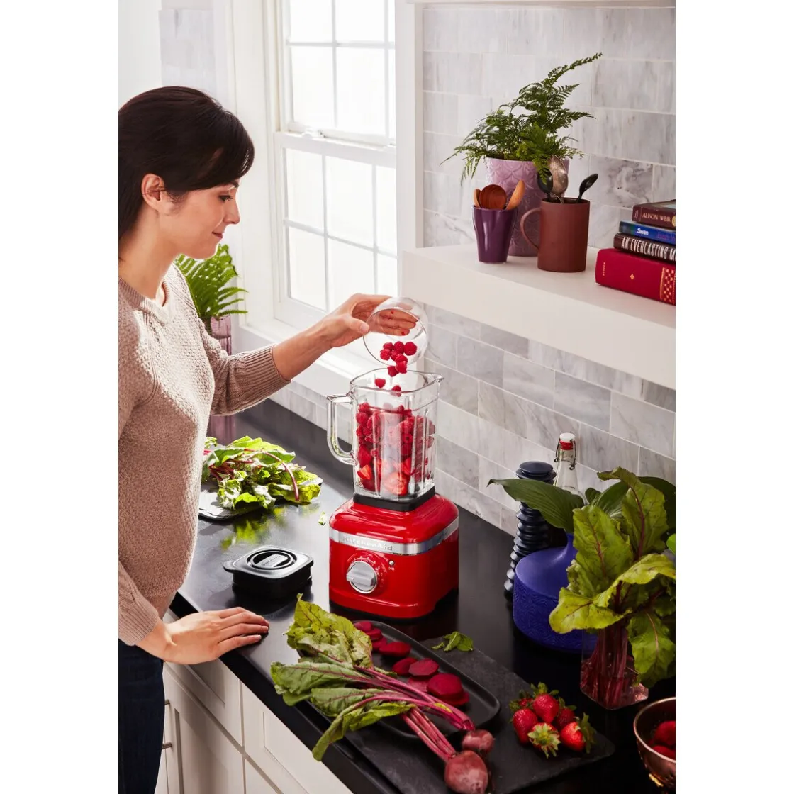 Weihnachten|Kochwelt Entdecken<KitchenAid Standmixer K400 1,4 l 1200 W Artisan liebesapfelrot