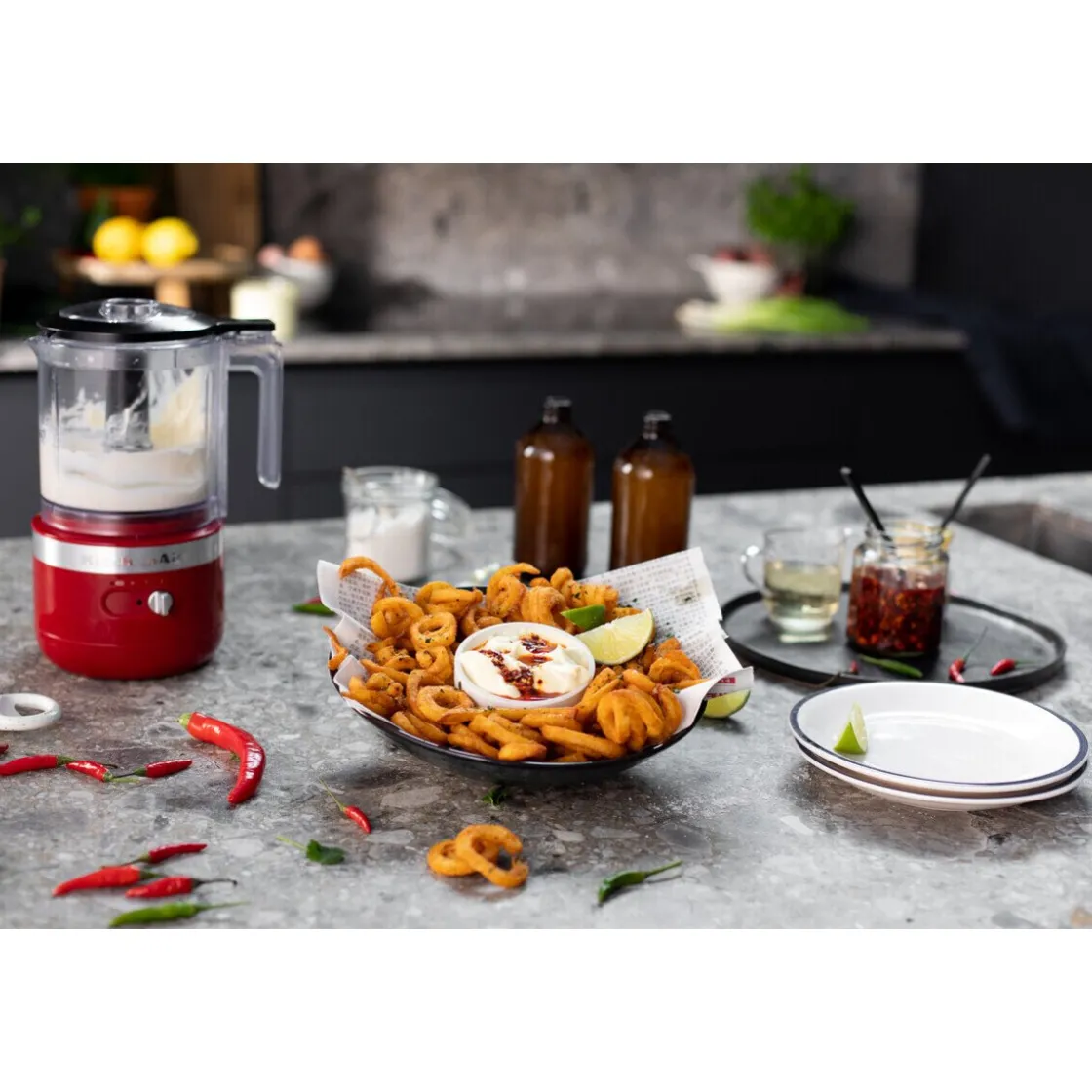 KitchenAid Zerkleinerer 1,2 l Empire Rot