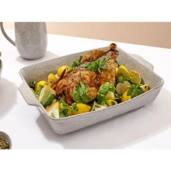 Backformen|Kochwelt Entdecken<Ladelle Auflaufform 39x26 cm Artisan hellgrau