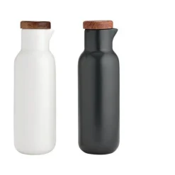 Kräuter & Gewürze|Messer & Co. Entdecken<Ladelle Essig / Öl Set Porzellan schwarz/weiss 320ml