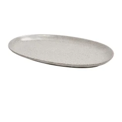 Ladelle Servierplatte oval 41x25 cm Artisan hellgrau