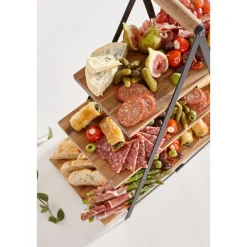 Ladelle Servierturm Akazie/Eisen 50x24x54cm