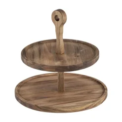 Ladelle Servierturm 2-stufig Gather Round Akazie