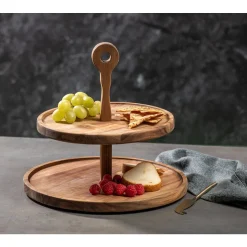 Ladelle Servierturm 2-stufig Gather Round Akazie