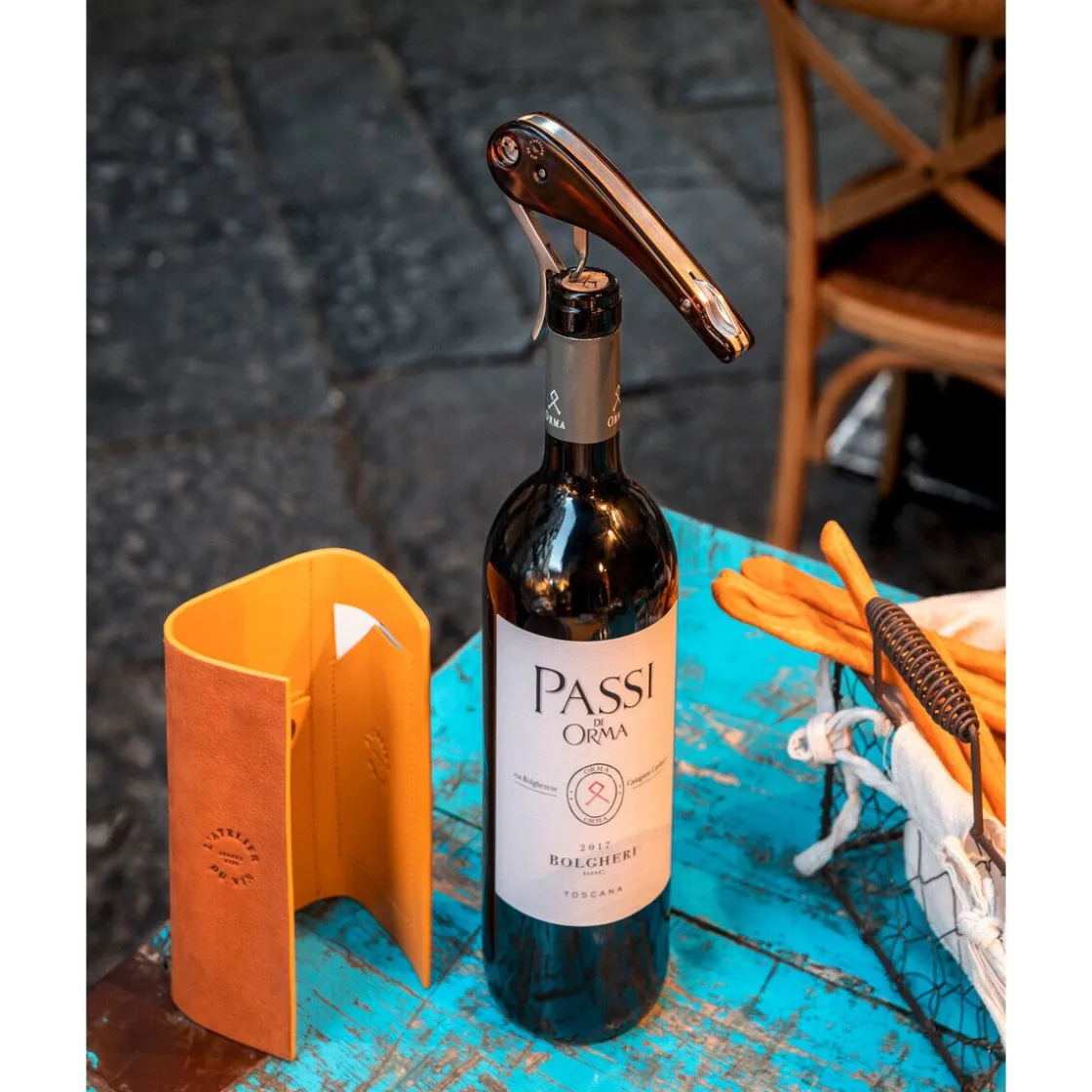 Messer & Co. Entdecken<L'atelier du vin Geschenkset Sommelier-Korkenzieher Soft Machine 2-tlg. Nomad Collection braun