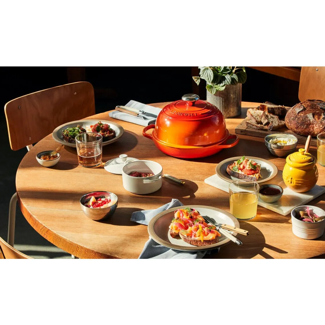 Le Creuset Brot Bräter 24 cm Signature Ofenrot