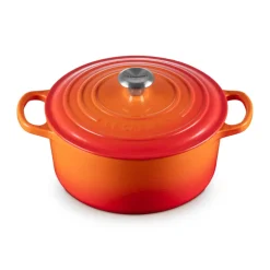 Le Creuset Bräter mit Deckel 22 cm Signature Ofenrot