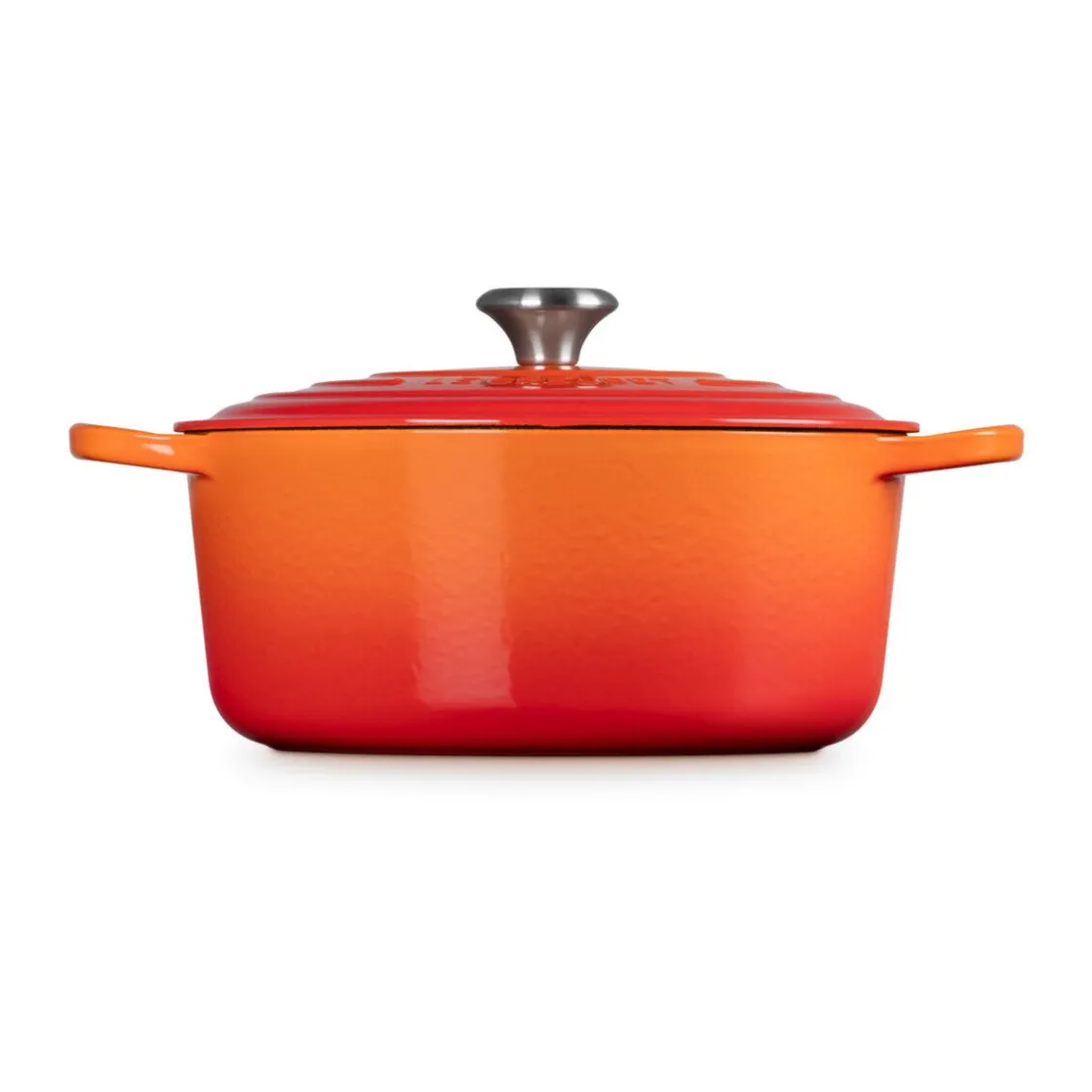 Bräter<Le Creuset Bräter mit Deckel 28 cm Signature Ofenrot