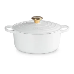 Le Creuset Bräter mit Deckel 24 cm Signature White