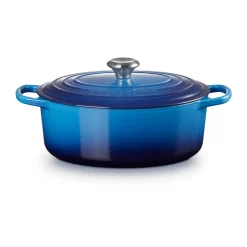 Kochwelt Entdecken|Weihnachten<Le Creuset Bräter mit Deckel 29 cm Signature azure