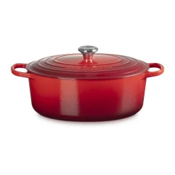 Kochwelt Entdecken<Le Creuset Bräter mit Deckel 33 cm Signature Kirschrot