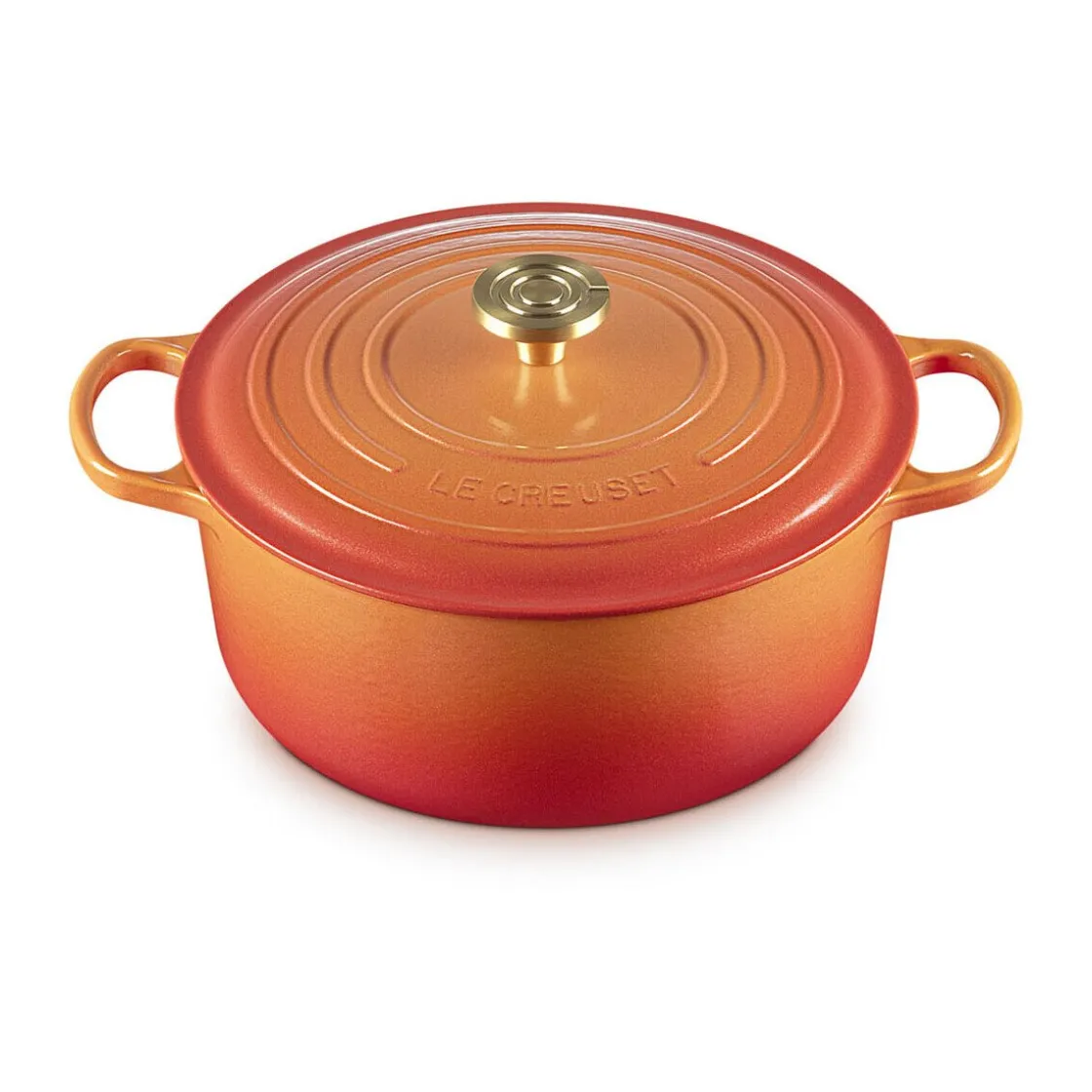 Kochwelt Entdecken<Le Creuset Bräter mit Deckel 20 cm Signature Limited Edition Flamme Dorée