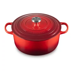 Le Creuset Bräter mit Deckel 28 cm Signature kirschrot