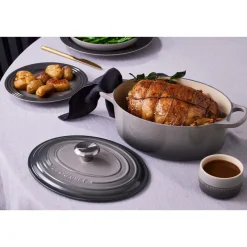 Le Creuset Bräter mit Deckel 26 cm Signature flint