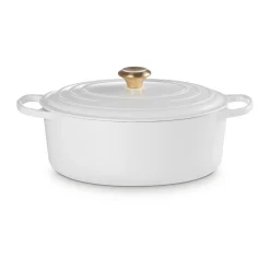 Le Creuset Bräter mit Deckel 31 cm Signature White