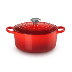 Bräter|Kochwelt Entdecken<Le Creuset Bräter mit Deckel 24 cm Signature Kirschrot