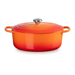 Le Creuset Bräter mit Deckel 31 cm Signature Ofenrot