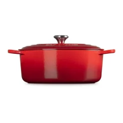 Kochwelt Entdecken<Le Creuset Bräter mit Deckel 31 cm Signature Kirschrot