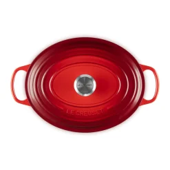 Kochwelt Entdecken<Le Creuset Bräter mit Deckel 31 cm Signature Kirschrot