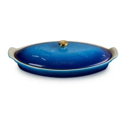 Backformen|Kochwelt Entdecken<Le Creuset Fischbackform mit Deckel 34 cm Tradition Azure