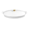 Le Creuset Fischbackform mit Deckel 34 cm Tradition White